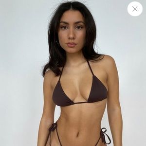 437 THE SANDERS BIKINI TOP / SIZE S / ESPRESSO